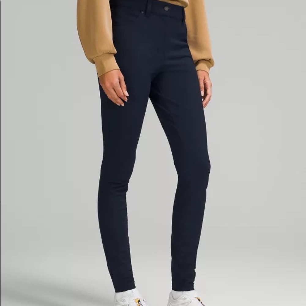 Lululemon City Sleek Slim Pants - Navy, Size 28